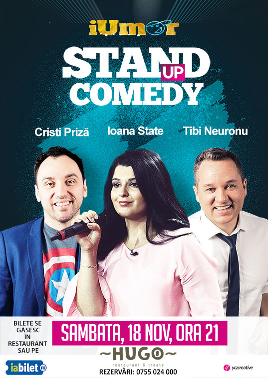 STAND-UP COMEDY cu Ioana State, Tibi Neuronu si Cristi Priză