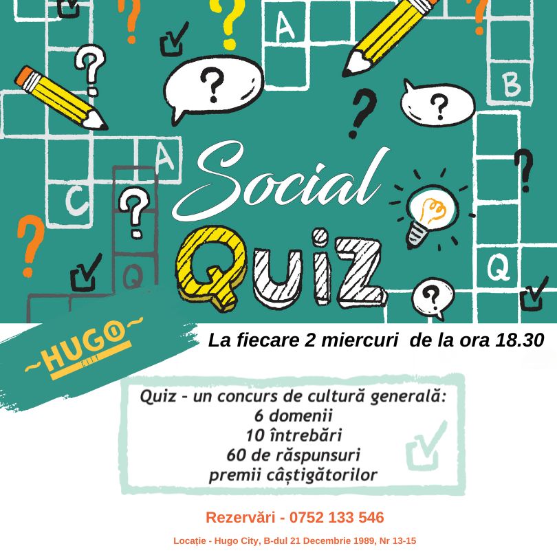 Social Quiz Night la Hugo City!
